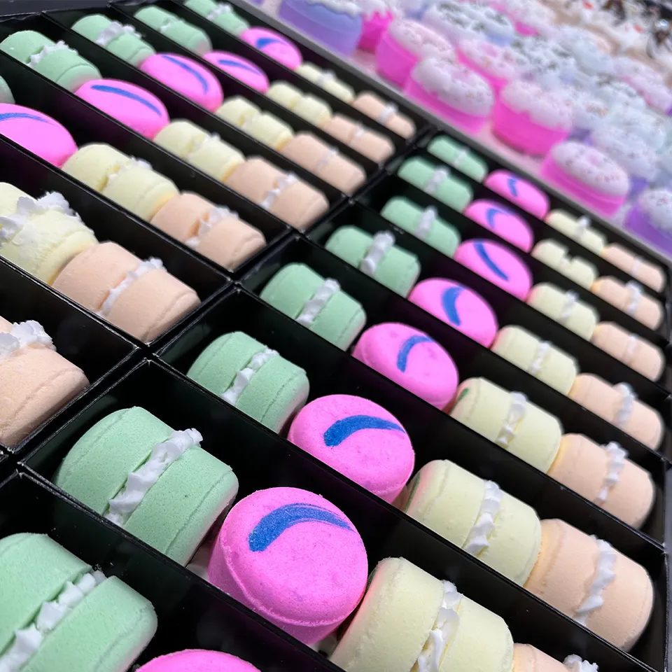 Private Label für Macaron-Badebomben